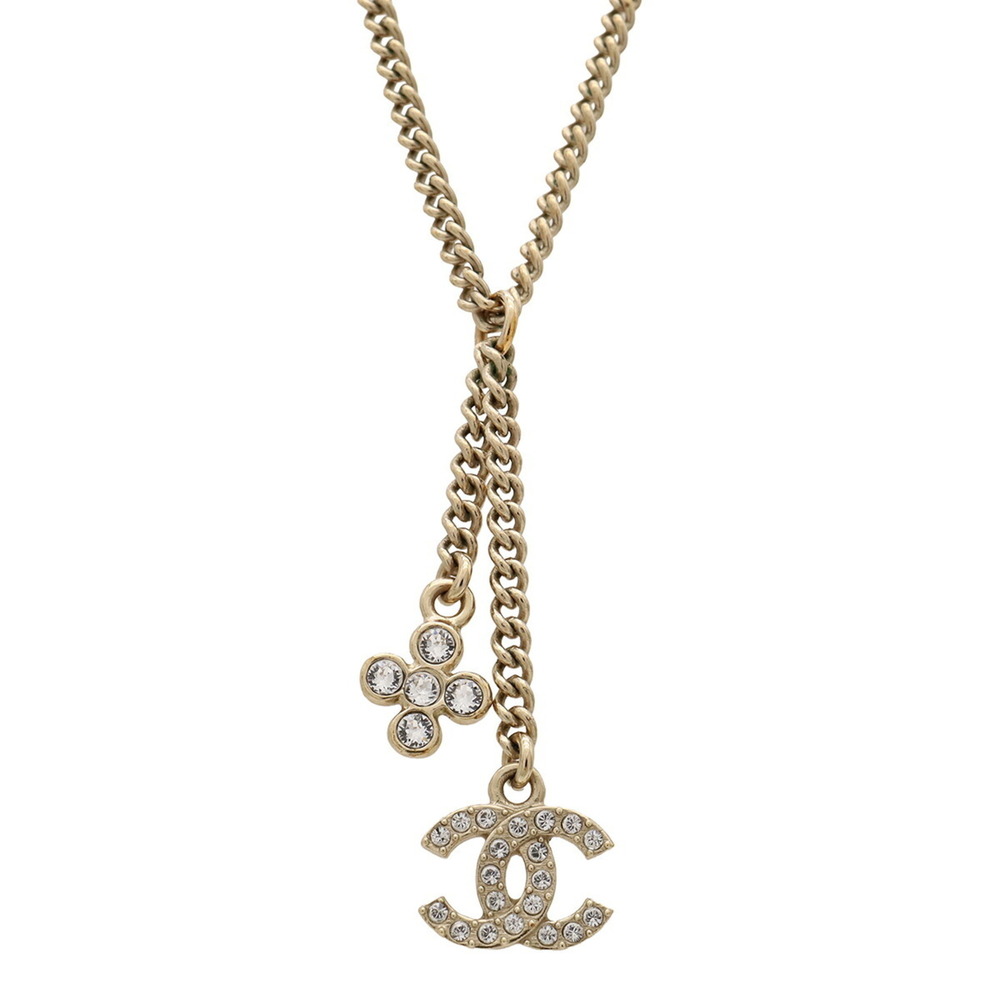 CHANEL Gold Logo Necklace